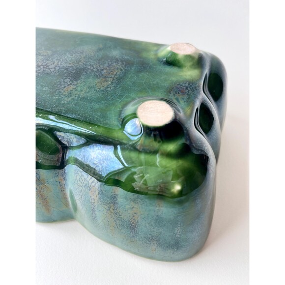 Green Mid-Century Vintage Planter | 1960s Emerald Pottery | Ungemach Pottery Co - Picture 6 of 8